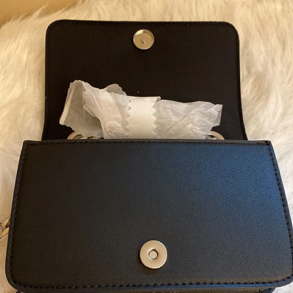 NWT Black Aldo Crossbody Bag w/ Stud Embellishments
